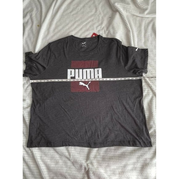 COPY - T Shirt Size 4XL Puma Essential Logo Mens Crew Neck Short Sleeve Dark Gr… - Picture 7 of 10